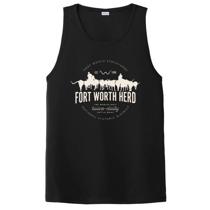 Fort Worth Texas Stockyards And Rodeo Cowboy PosiCharge Competitor Tank