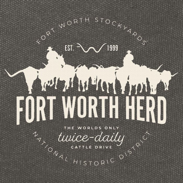 Fort Worth Texas Stockyards And Rodeo Cowboy Cotton Canvas Backpack