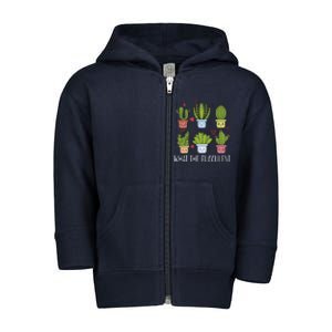 Funny What The Fucculent Gardening Succulent Lovers Toddler Zip Fleece Hoodie