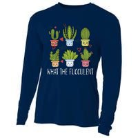 Funny What The Fucculent Gardening Succulent Lovers Cooling Performance Long Sleeve Crew