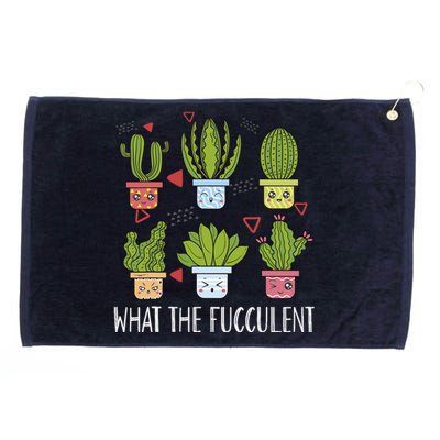 Funny What The Fucculent Gardening Succulent Lovers Grommeted Golf Towel