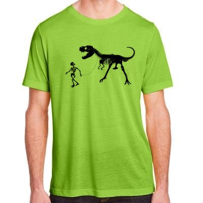 Funny Walking Trex Skeleton Gift Dinosaur Fan Funny Gift Adult ChromaSoft Performance T-Shirt