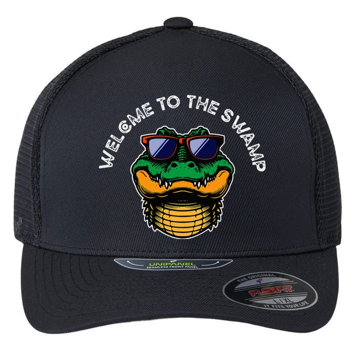 Florida Welcome To The Swamp Flexfit Unipanel Trucker Cap