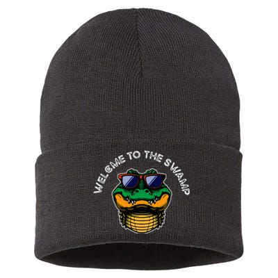 Florida Welcome To The Swamp Sustainable Knit Beanie