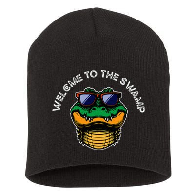 Florida Welcome To The Swamp Short Acrylic Beanie