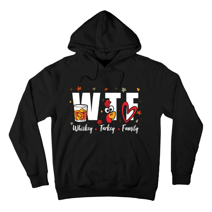 Funny Whiskey Turkey Family Bourbon Lovers Thanksgiving Hoodie