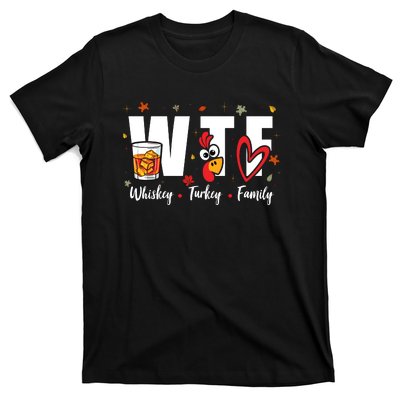 Funny Whiskey Turkey Family Bourbon Lovers Thanksgiving T-Shirt