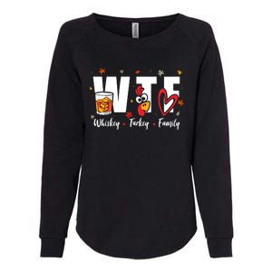 Funny Whiskey Turkey Family Bourbon Lovers Thanksgiving Womens California Wash Sweatshirt