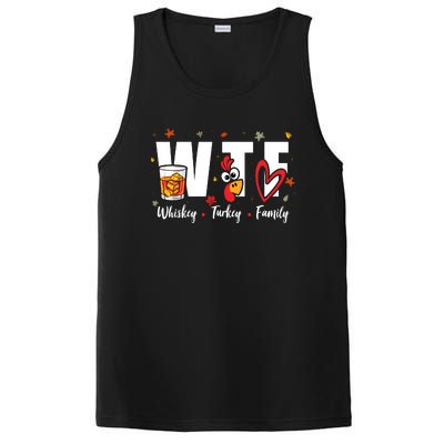 Funny Whiskey Turkey Family Bourbon Lovers Thanksgiving PosiCharge Competitor Tank