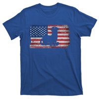 Ferret With The Usa Flag United States Of America Retro Gift T-Shirt