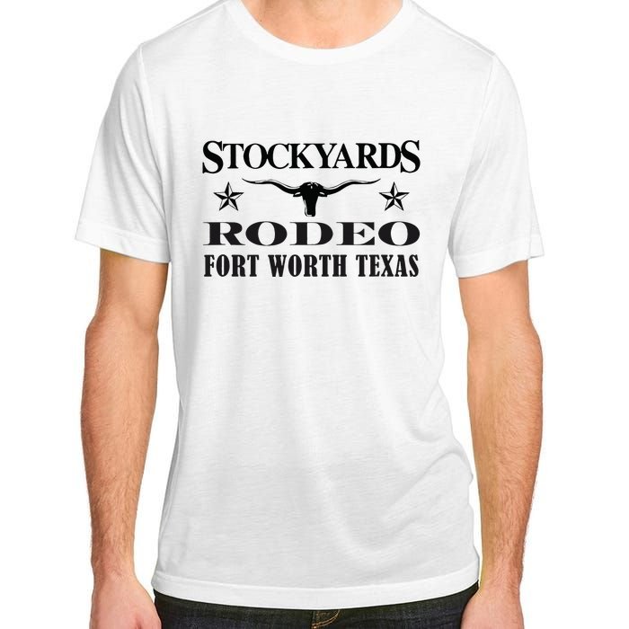 Fort Worth Texas Stockyards And Rodeo Cowboy Design Adult ChromaSoft Performance T-Shirt