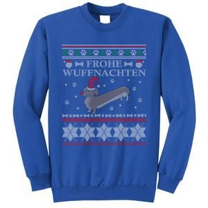 Frohe WuffnäChs Ugly Christmas Sweater Dachshund Woofmas Meaningful Gift Sweatshirt