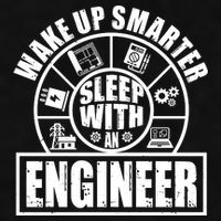 Funny Wake Up Smarter Sleep With A Engineer Ladies PosiCharge Tri-Blend Wicking Tank