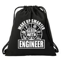Funny Wake Up Smarter Sleep With A Engineer Drawstring Bag