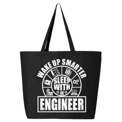 Funny Wake Up Smarter Sleep With A Engineer 25L Jumbo Tote