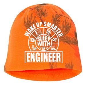 Funny Wake Up Smarter Sleep With A Engineer Kati - Camo Knit Beanie