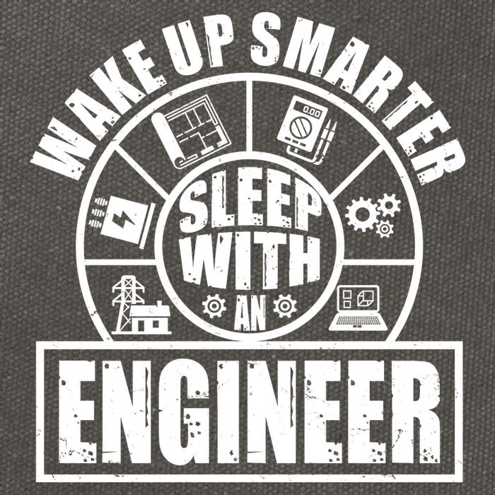 Funny Wake Up Smarter Sleep With A Engineer Cotton Canvas Backpack