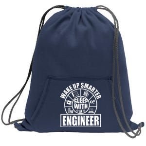 Funny Wake Up Smarter Sleep With A Engineer Sweatshirt Cinch Pack Bag