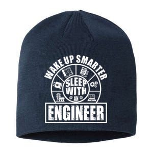 Funny Wake Up Smarter Sleep With A Engineer Sustainable Beanie