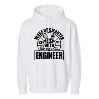 Funny Wake Up Smarter Sleep With A Engineer Garment-Dyed Fleece Hoodie