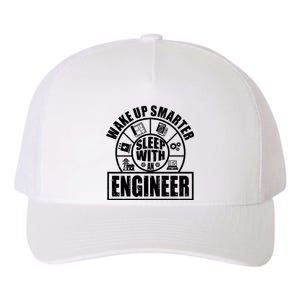 Funny Wake Up Smarter Sleep With A Engineer Yupoong Adult 5-Panel Trucker Hat