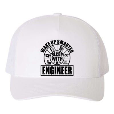 Funny Wake Up Smarter Sleep With A Engineer Yupoong Adult 5-Panel Trucker Hat