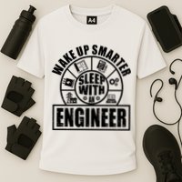 Funny Wake Up Smarter Sleep With A Engineer Performance Shirt