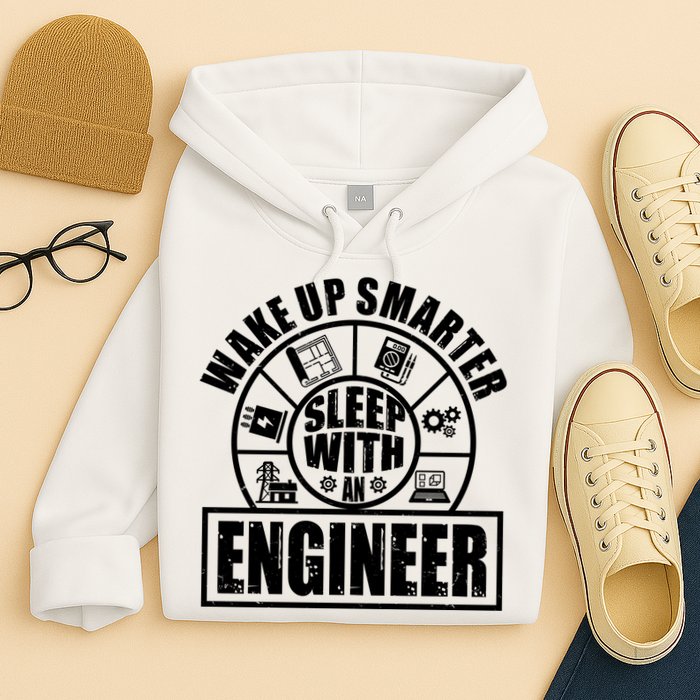 Funny Wake Up Smarter Sleep With A Engineer Hoodie