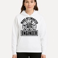 Funny Wake Up Smarter Sleep With A Engineer Hoodie