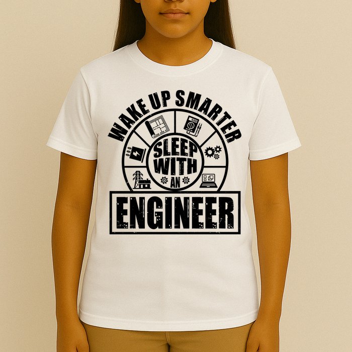 Funny Wake Up Smarter Sleep With A Engineer T-Shirt