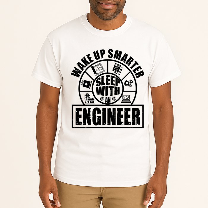 Funny Wake Up Smarter Sleep With A Engineer Tall T-Shirt