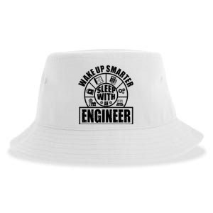 Funny Wake Up Smarter Sleep With A Engineer Sustainable Bucket Hat