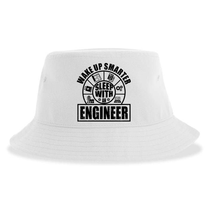 Funny Wake Up Smarter Sleep With A Engineer Sustainable Bucket Hat