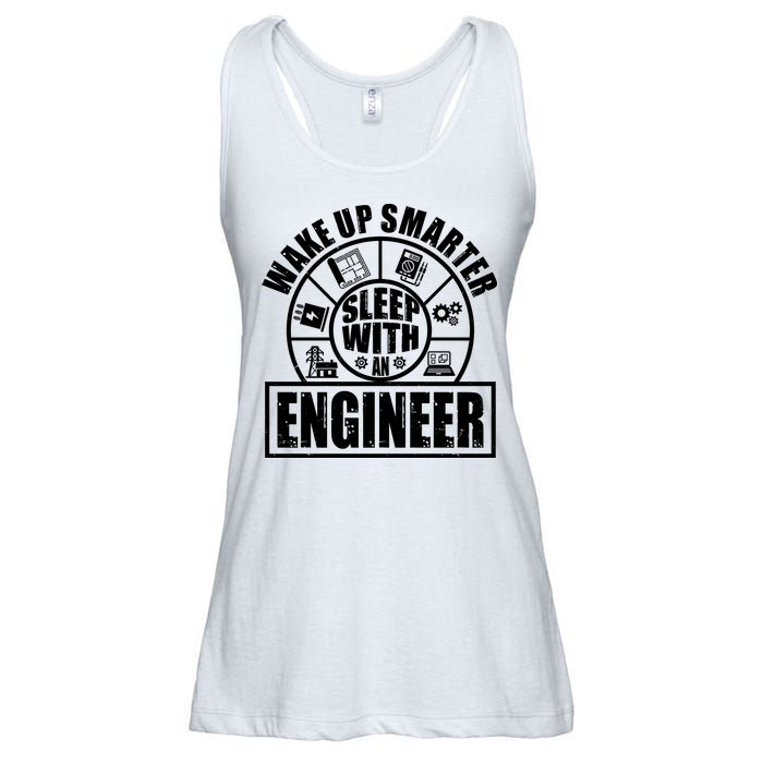 Funny Wake Up Smarter Sleep With A Engineer Ladies Essential Flowy Tank
