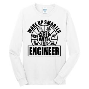 Funny Wake Up Smarter Sleep With A Engineer Tall Long Sleeve T-Shirt