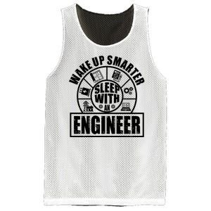 Funny Wake Up Smarter Sleep With A Engineer Mesh Reversible Basketball Jersey Tank