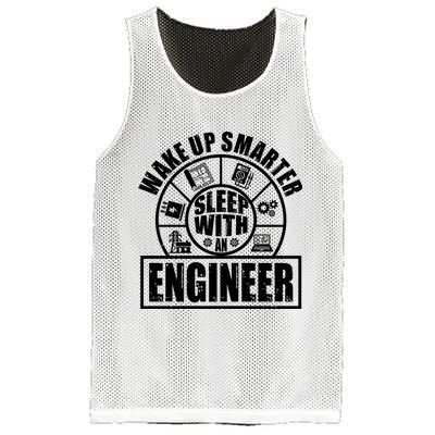 Funny Wake Up Smarter Sleep With A Engineer Mesh Reversible Basketball Jersey Tank