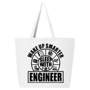 Funny Wake Up Smarter Sleep With A Engineer 25L Jumbo Tote