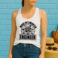 Funny Wake Up Smarter Sleep With A Engineer Womens Tank Top