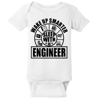 Funny Wake Up Smarter Sleep With A Engineer Baby Bodysuit
