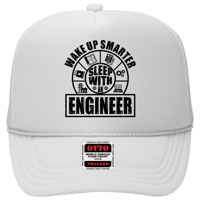 Funny Wake Up Smarter Sleep With A Engineer Trucker Hat
