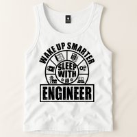 Funny Wake Up Smarter Sleep With A Engineer Tank Top