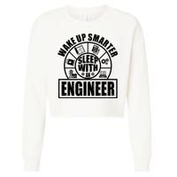 Funny Wake Up Smarter Sleep With A Engineer Cropped Pullover Crew