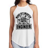 Funny Wake Up Smarter Sleep With A Engineer Women's Perfect Tri Rocker Tank