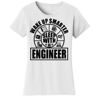 Funny Wake Up Smarter Sleep With A Engineer Women's T-Shirt