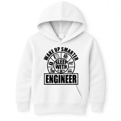 Funny Wake Up Smarter Sleep With A Engineer Kids Hoodie