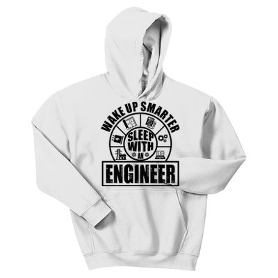 Funny Wake Up Smarter Sleep With A Engineer Kids Hoodie