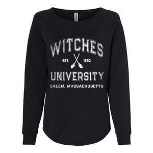 Funny Witches University Salem Massachusetts Witch College Womens California Wash Sweatshirt