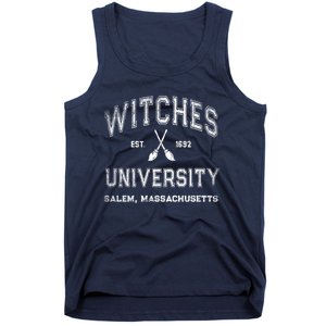 Funny Witches University Salem Massachusetts Witch College Tank Top