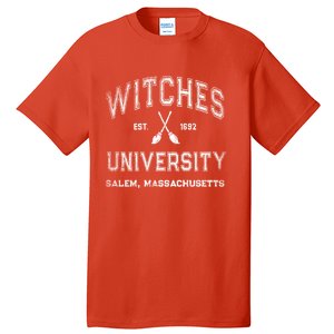 Funny Witches University Salem Massachusetts Witch College Tall T-Shirt